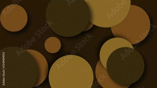 Abstract Arrangement of Circles in Earthy Hues for a Minimalist Digital Art Design