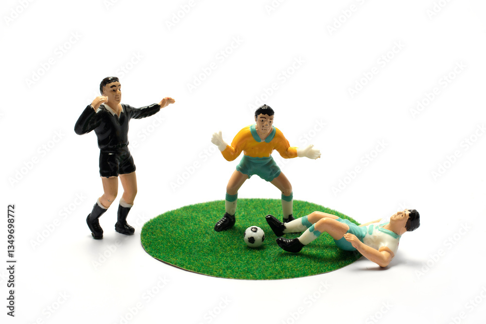 Obraz premium Football referee toy doll
