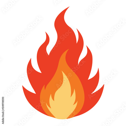 heard flames and fire silhouette