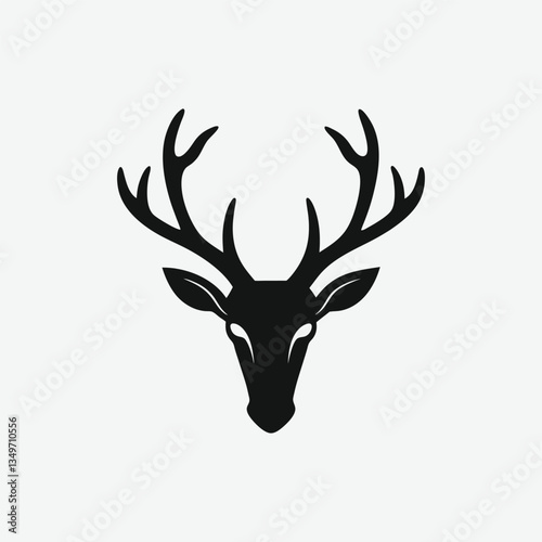 Discover a striking red deer head logo with bold antlers, perfect for branding, sports teams, and wildlife designs. Eye-catching and modern stag emblem for logos, apparel, and digital use.
