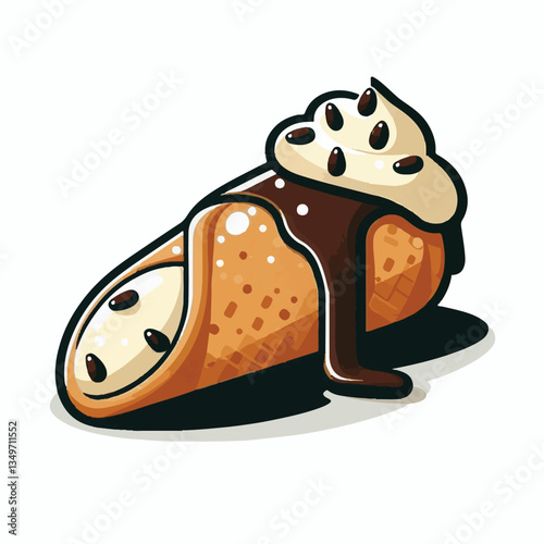 dessert, pastry, sweet, cannoli, food, delicious, chocolate, cream, italian, bakery, gourmet, cannolo, traditional, background, sicily, italy, creamy, white, breakfast, filling, ricotta, crust, cheese
