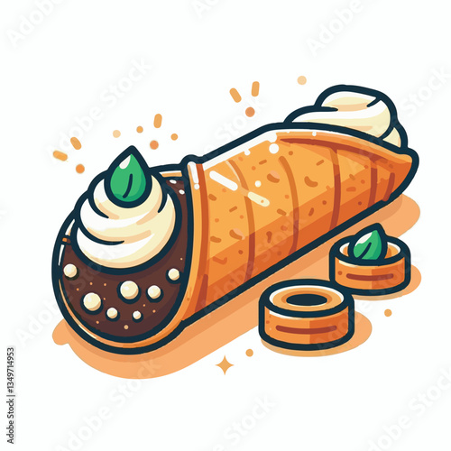 dessert, pastry, sweet, cannoli, food, delicious, chocolate, cream, italian, bakery, gourmet, cannolo, traditional, background, sicily, italy, creamy, white, breakfast, filling, ricotta, crust, cheese