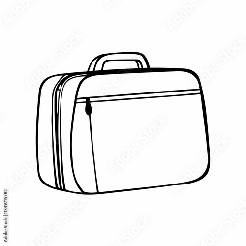 Simple Suitcase Icon Vector