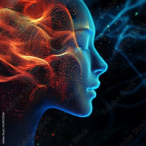Exploring AI voice deepfake technology with visual representation of voice waves in a digital context