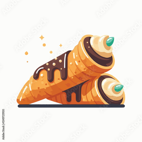 dessert, pastry, sweet, cannoli, food, delicious, chocolate, cream, italian, bakery, gourmet, cannolo, traditional, background, sicily, italy, creamy, white, breakfast, filling, ricotta, crust, cheese