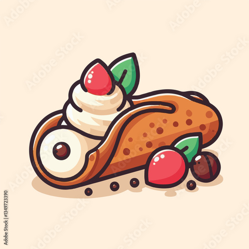 dessert, pastry, sweet, cannoli, food, delicious, chocolate, cream, italian, bakery, gourmet, cannolo, traditional, background, sicily, italy, creamy, white, breakfast, filling, ricotta, crust, cheese