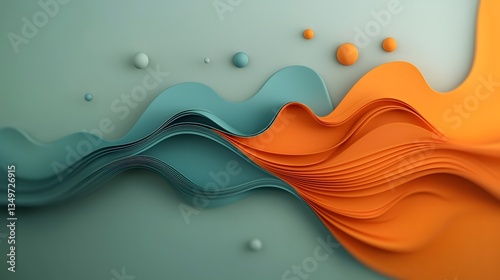Hypnotic and mesmerizing fluid topographic landscape visualizing weather data and information in a surreal sci fi inspired abstract generative art composition photo