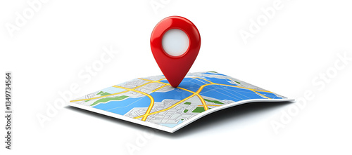 3D Map with Location Pin Icon Free Download 3D Map with Location Pin Icon - GFXLoad