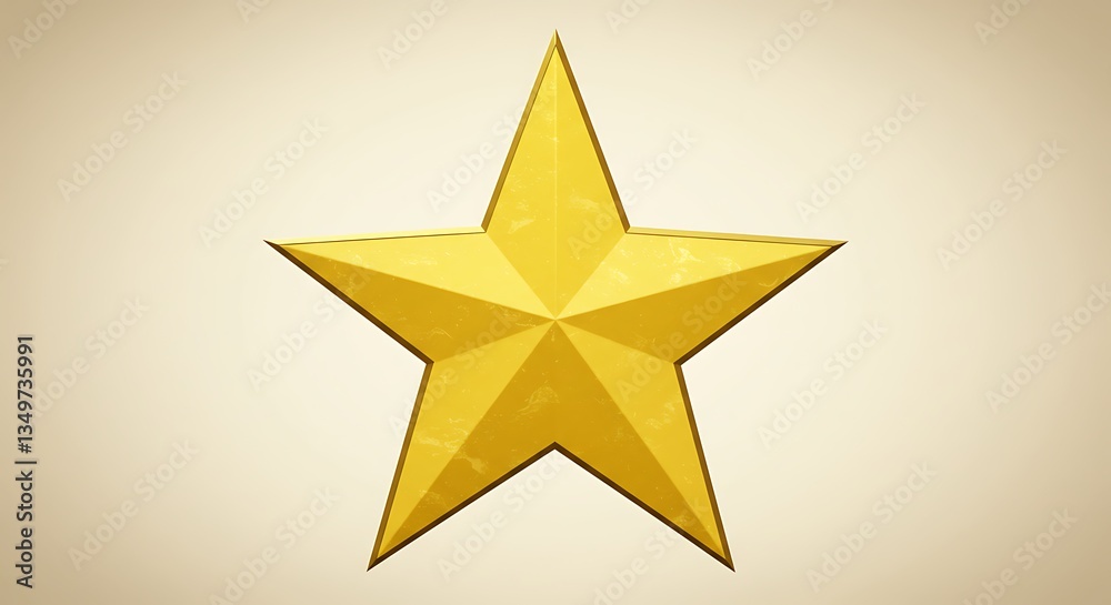 Fototapeta premium Gold Star Image: Background, Texture, Design