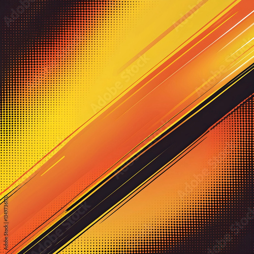 A vibrant yellow and orange radial burst background with a comic book style. The center of the image is bright and radiates outward with dynamic energy, featuring sharp, jagged rays extending