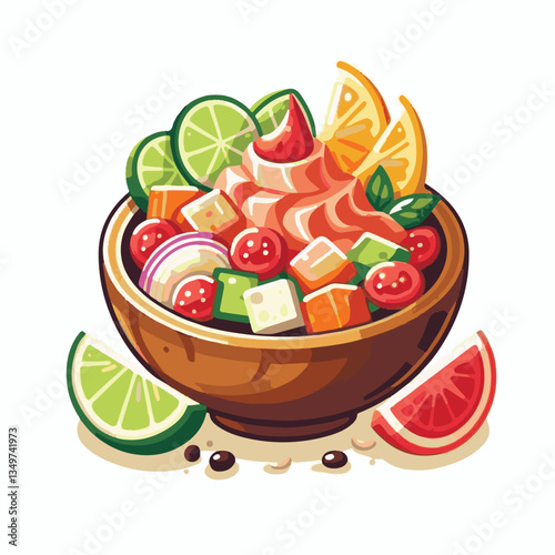 ceviche, food, seafood, gourmet, lime, fresh, meal, fish, appetizer, delicious, cuisine, citrus, peru, peruvian, restaurant, raw, cebiche, marinated, cilantro, onion, seviche, lunch, background, salad