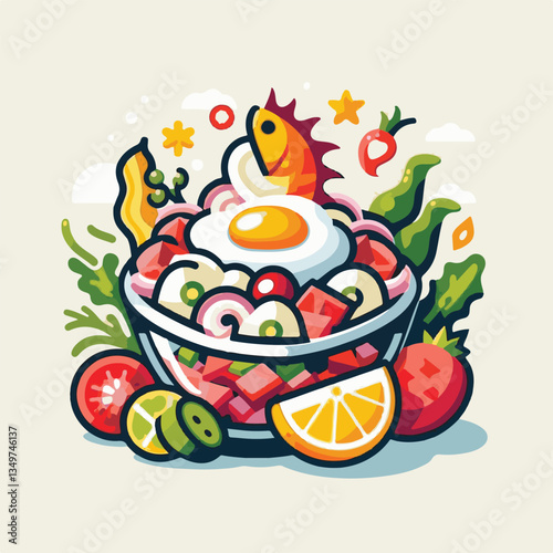 ceviche, food, seafood, gourmet, lime, fresh, meal, fish, appetizer, delicious, cuisine, citrus, peru, peruvian, restaurant, raw, cebiche, marinated, cilantro, onion, seviche, lunch, background, salad