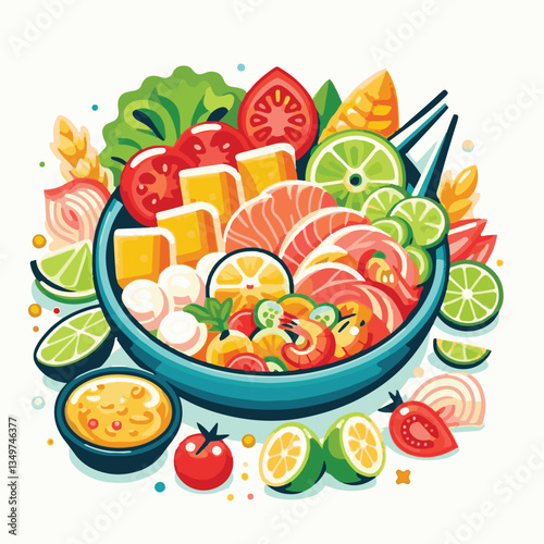 ceviche, food, seafood, gourmet, lime, fresh, meal, fish, appetizer, delicious, cuisine, citrus, peru, peruvian, restaurant, raw, cebiche, marinated, cilantro, onion, seviche, lunch, background, salad
