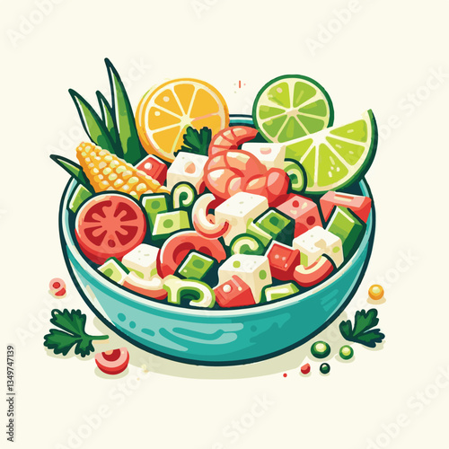 ceviche, food, seafood, gourmet, lime, fresh, meal, fish, appetizer, delicious, cuisine, citrus, peru, peruvian, restaurant, raw, cebiche, marinated, cilantro, onion, seviche, lunch, background, salad