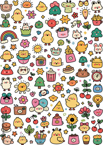 A sticker full of childlike innocence