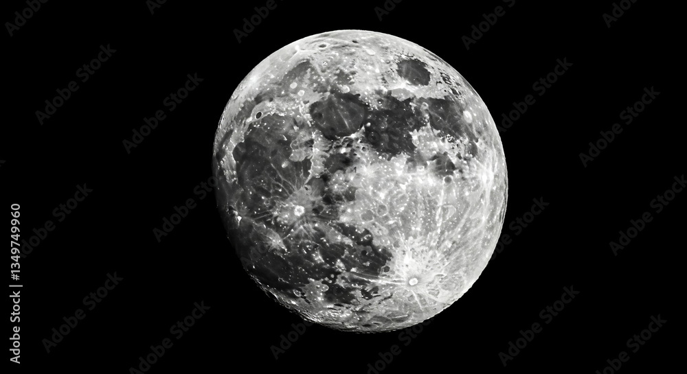 Detailed Close Up of the Moon s Surface Lunar Craters and Texture Night Sky Detailed Close Up of the Moon s Surface Lunar Craters and Texture Night Sky