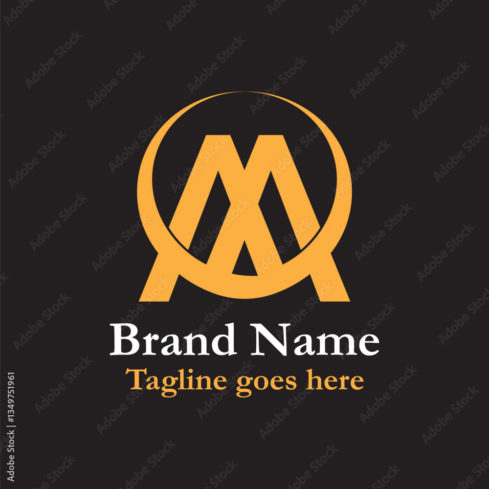 Star-shaped logo emblem for business design concept. M Letter. Editable color. Star-shaped logo emblem for business design concept. M Letter. Editable color.