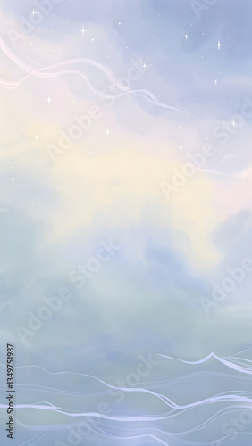 Soft watercolor texture gentle calming backgr