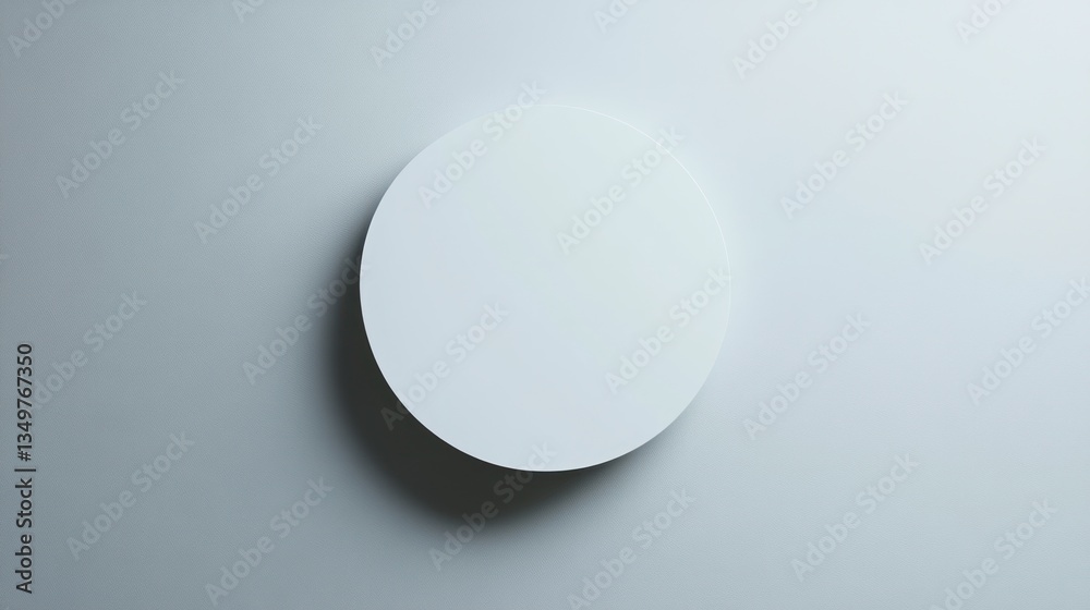 Empty white circle on light gray background Empty white circle on light gray background
