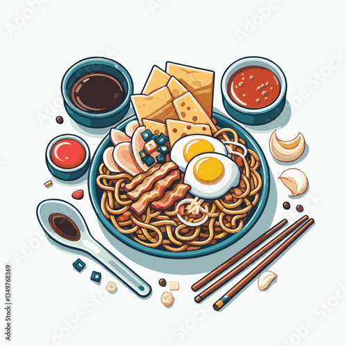 cuisine, delicious, asian, dish, food, traditional, meal, plate, malaysia, chinese, lunch, singapore, penang, dinner, tasty, char, noodles, asia, stir, shrimp, teow, sauce, gourmet, egg, hawker, kway,