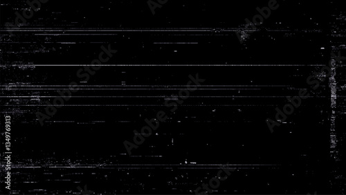 Digital noise. Abstract distortion static texture. Vector. Minimalistic digital glitch art. pixel graphics. VHS grainy texture. Black background. Retro game aesthetics backdrop.