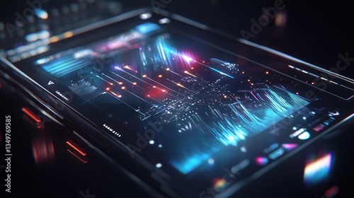 Wallpaper Mural Futuristic Technology Interface: A Glimpse into the Digital Realm Torontodigital.ca