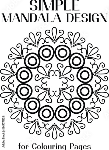 Abstract  Floral  Mandala design for vector Floral   ornament or element