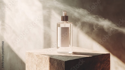 Empty Spray Bottle on Display, Sunlit Studio