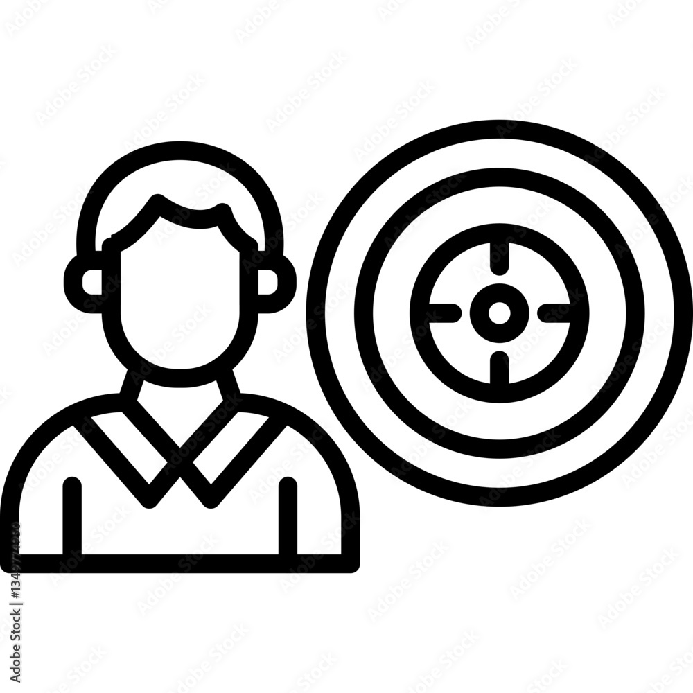 Target Icon Vector Element Target Icon Vector Element