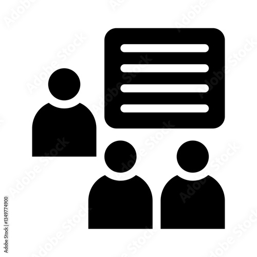 mentorship glyph icon