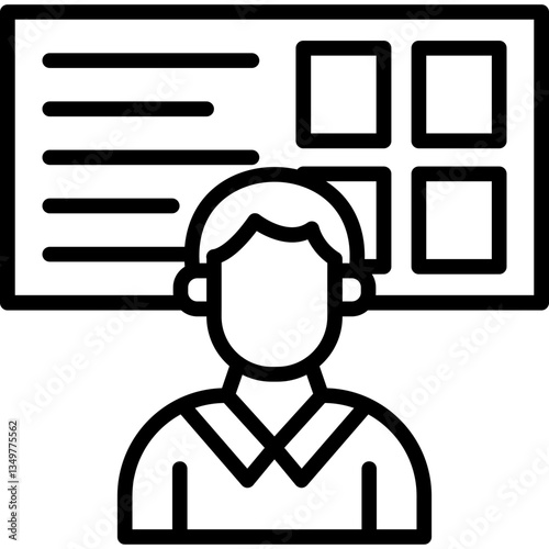 Mentorship Icon Vector Element