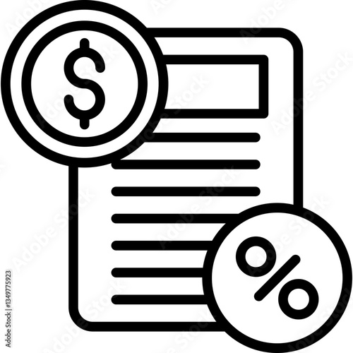 Tax Icon Vector Element