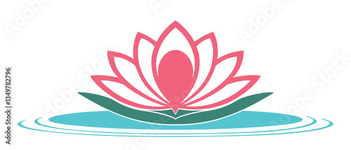 Lotus flower vector for vesak day