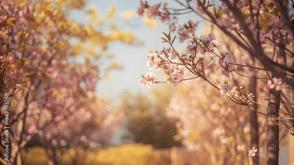 Springtime blossom vibrant cherry blossoms ful Springtime blossom vibrant cherry blossoms ful