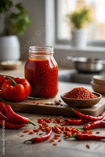 Savory chili spread made with fresh peppers and mild spices showcases spread versatility in modern kitchens. Vivid color, bold aroma, and gentle heat satisfy wide-ranging taste buds