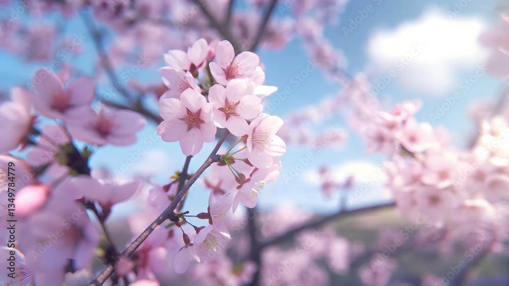 Springtime blossom vibrant cherry blossoms ful Springtime blossom vibrant cherry blossoms ful
