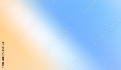 Gentle Gradient Transition of Sky Blue and Sunny Peach Hues Creating a Sense of Tranquility and Warmth Ideal for Subtle Visuals