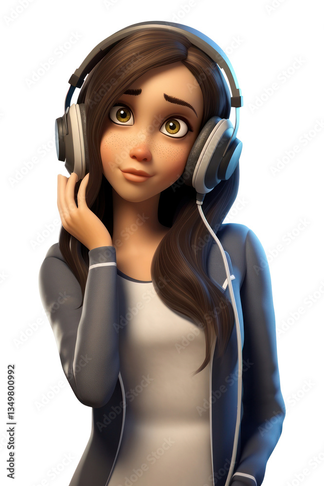 PNG Headphones portrait headset cartoon. PNG Headphones portrait headset cartoon.