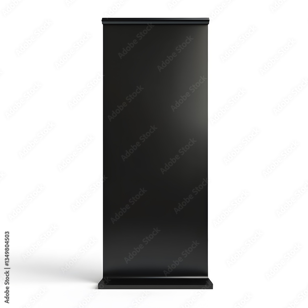 Minimalist Black Display Stand for Retail or Gallery Use in Modern Style Minimalist Black Display Stand for Retail or Gallery Use in Modern Style