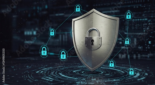 Cybersecurity Shield Protecting Digital Assets with Robust Security Measures