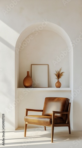 Minimalist Interior Design With a Cozy Chair and Decorative Elements