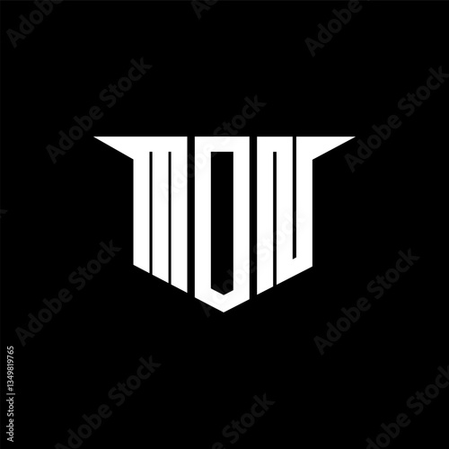 MDN letter logo design with white background in illustrator, vector logo modern alphabet font overlap style, calligraphy designs for logo, Poster, Invitation, etc. photo