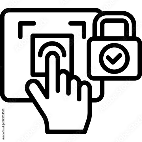 Biometric Security Icon