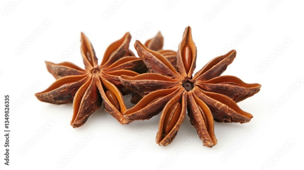 A bunch of star shaped cloves of garlic A bunch of star shaped cloves of garlic