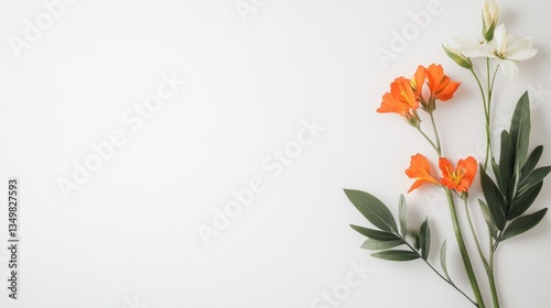 celebrate international day for biological diversity with vibrant floral arrangement on clean white background perfect