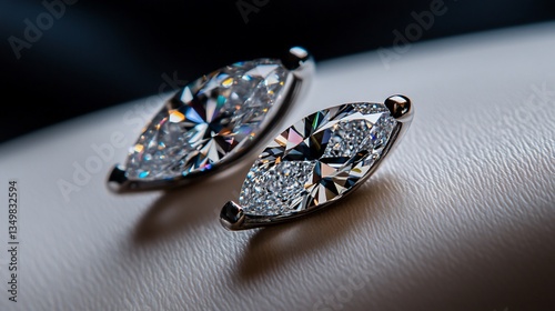 Elegant marquise cut diamond earrings showcasing brilliant clarity and sparkle