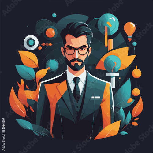 employee appreciation day, copy space, investment solution, 40 40s, finance management, boss, confident man, lawyer office, satisfied person, teamwork collaboration, older adult, work, group, team, 50