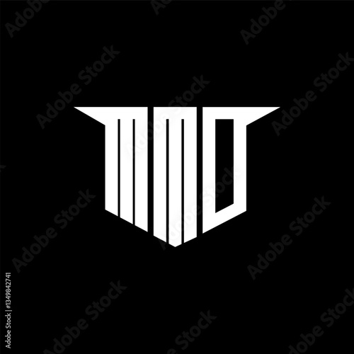 MMO letter logo design with white background in illustrator, vector logo modern alphabet font overlap style, calligraphy designs for logo, Poster, Invitation, etc.