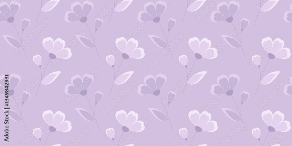 Seamless repeating pattern with lilac flowers Seamless repeating pattern with lilac flowers