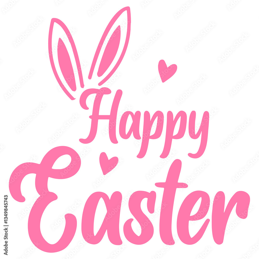 Happy Easter typography clip art design on plain white transparent isolated background for card, shirt, hoodie, sweatshirt, apparel, tag, mug, icon, poster or badge Happy Easter typography clip art design on plain white transparent isolated background for card, shirt, hoodie, sweatshirt, apparel, tag, mug, icon, poster or badge